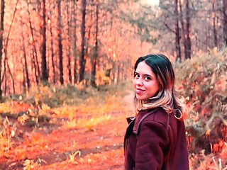 A couple has sex right in the forest, following their desires.