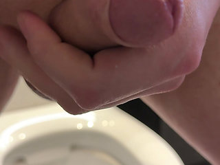 Milking my cock and measuring my cumshot