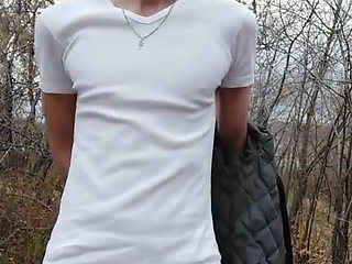 Handjob in the park