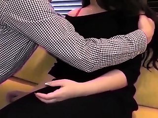 Pink labia close up of naive brunette