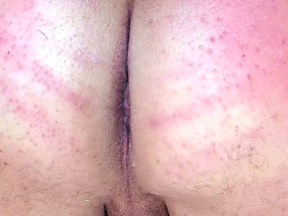 Hard spanking my red sissy ass!