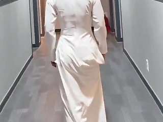 A Beautiful Lady in Traditional Vietnamese Attire in a Foreign Land - Ao Dai Student