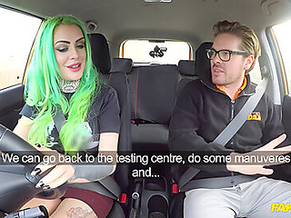 Big Tits And Green Hair Makes Me Cum In Her Mouth
