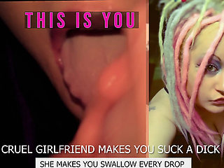 Eps3 Cruel girlfriend makes you suck a dick and swallow too