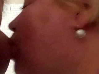 Blowjob from mature BBW milf and mouthful of cum #1