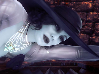 Alcina Dimitrescu Takes Anal Beads Dildo up Her Ass - Resident Evil Village Porn Parody