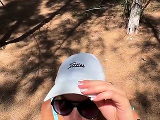 Real amateur blonde gives a hot POV blowjob on the train