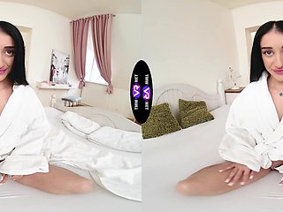 Ara Mix enjoys solo sex with her long nails in hd