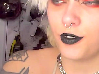 Lipstick Fetish JOI Handjob Jerk off Encouragement Taboo Black Lipstick Dirty Talk Glitterqueen1999