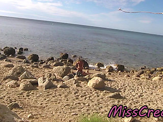 Strangers Caught My Wife Touching and Fucking My Big Cock on a Nude Beach