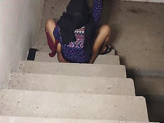 Girlfriend Ki Chodai On Stairs-blowjob Doggy Style Hardcore