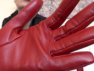 Red Leather Gloves-the Scent of Leather Makes You Weak, Lady Victoria Valente