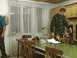 French Solider Pounded and Covered with Cum