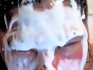 As I Swallow Your Cock, My Mouth Gets Wet and Semen Explodes on My Face