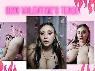 BBW teases you in Valentine's day