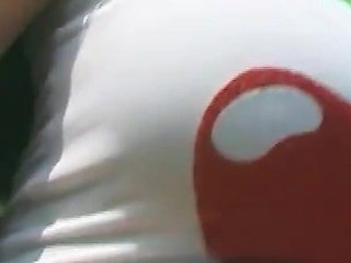 Shameless Blonde Slut Has Solo Sex in the Woods