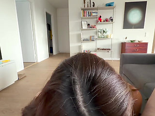 MILF Fantasy: Getting Late for Work and Has to Rim Boss and Swallow His Sperm