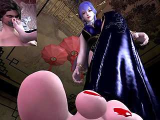 3D Horny Slut Babe Cheating with Big Dick Stranger