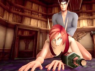 A night with the sultry elf milf Wraith931 in a Warcraft parody