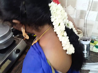 Indian Housewife Cheats with Maid in Kitchen Threesome - Desi Aunty Fingering & Moaning