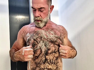 Hairy Jack Taking a Shower