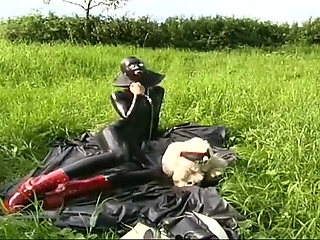 Presenting my latex photo shooting with my stuffed toys