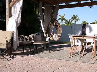 Tempted stepmom taking hard cock on all fours today