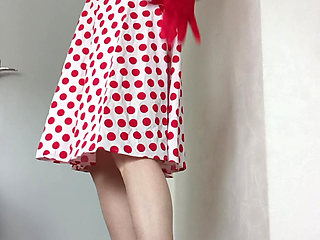 Wild woman with dots