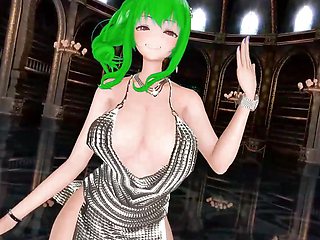 MMD Azur Lane St.Louis NAYEON-POP! R-18 - doruge - Dark Green Hair Color Edit Smixix