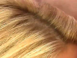 Hot blonde gets her pussy pounded by huge dicks