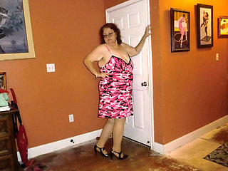 Sexy Stip From Pink Camo Lingerie, I Am Wearing a