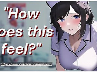Hot Flirty Nurse Gives Your Crotch Some Special Attention