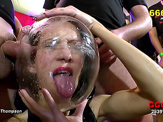 Sexy Piss Swapping College Babes in Gangbang Ggg John Thompson