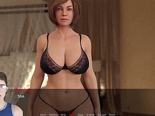 Porn game, step sister, teenager anime