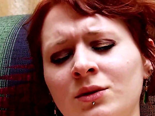 Sexy at Home Scene-3 short Haired Redhead Babe Masturbates Herself with Dildo