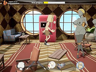 Tit-banging handjob and creampie from Porngamezone