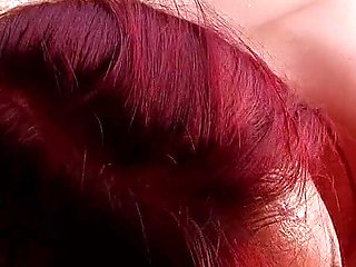 Slutty redhead girl Tania fucked to orgasm by stepdad on the beach