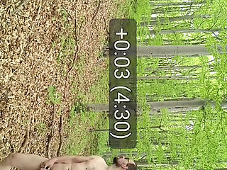 Jerking off a Dick Outside on a Hill with a View
