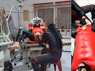 Mistress Luciana Dominates with Needles and Hardcore Anal Fuck in Latex Catsuit