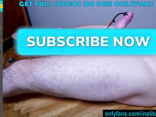 Agonizing Ruthless Electro Cock Edging on Helpless Spread Eagle Guy