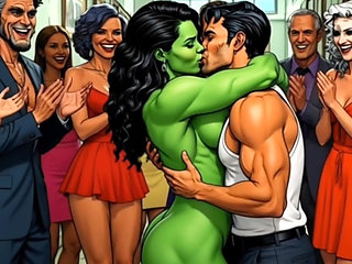 She-hulk Slut Not a Day Without Fucking. Big Compilation Cartoon