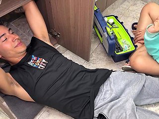 Young Latina Charms with Innocent Homemade Blowjob Bliss