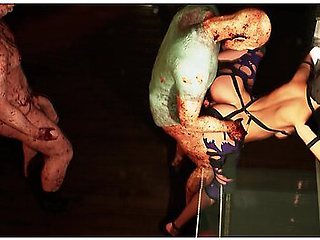 Jill Valentine Zombie Gangbang + Impregnated - Resident Evil Cartoon Hentai