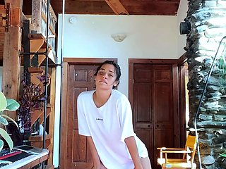 Amateur blondie solo anal masturbation