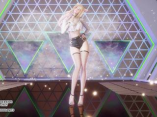 MMD HYOLYN - Layin' Low Ahri Hot Kpop Dance League of Legends Hentai