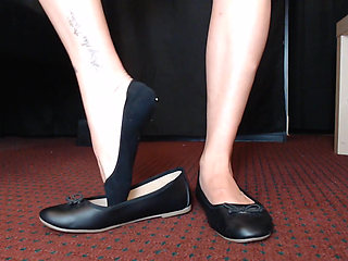 Liner Socks Black Ballet Flats Shoe Play