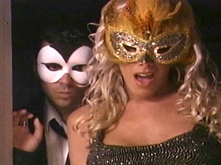 Masked Blonde Babe Gets Fingered and Eaten Out Hardcore