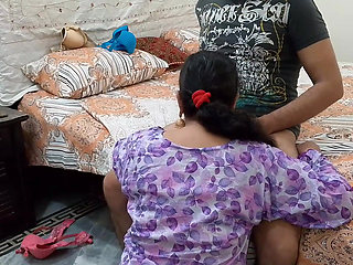 Indian stepmom caught her stepson watching a porn video - Hindi audio