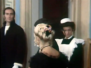 Beautiful blonde cock sucking pussy fucking in the castle