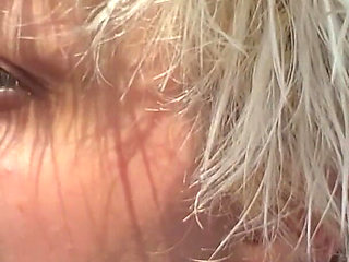 No Makeup Goth Girl in the Sun Flares Piggy Nose